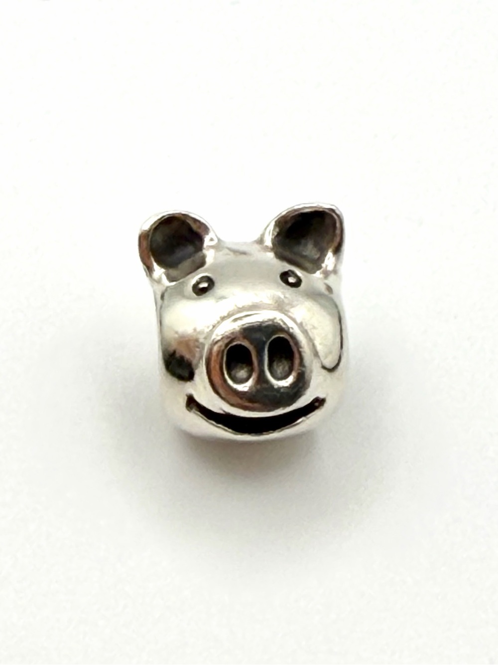 Pandora Pig Head Sterling Silver Charm - 790214 (RETIRED 2014)